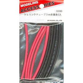 33380 シュリンクチューブ3mm 赤黒各5入
