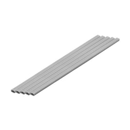 OM-422 プラ=材料【グレー】 細長丸パイプ  4 x  8 mm 5本入