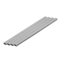 OM-424 プラ=材料【グレー】 細長丸パイプ 6 x 12 mm 4本入