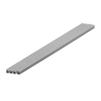 OM-434 プラ=材料【グレー】 正方形パイプ 6 x 12 mm 4本入