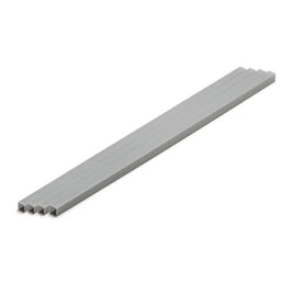 OM-434 プラ=材料【グレー】 正方形パイプ 6 x 12 mm 4本入