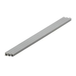 OM-435 プラ=材料【グレー】 正方形パイプ 7 x 14 mm 3本入