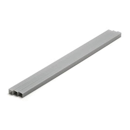 OM-436 プラ=材料【グレー】 正方形パイプ 8 x 16 mm 3本入