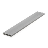 OM-445 プラ=材料【グレー】 長方形パイプ 7 x 14 mm 3本入