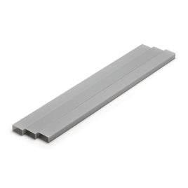 OM-446 プラ=材料【グレー】 長方形パイプ 8 x 16 mm 3本入