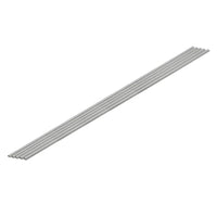 OM-451 プラ=材料【グレー】 ハーフパイプ 1.5 x 3 mm 5本入