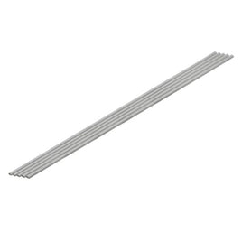 OM-451 プラ=材料【グレー】 ハーフパイプ 1.5 x 3 mm 5本入