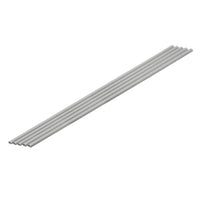OM-452 プラ=材料【グレー】 ハーフパイプ   2 x 4 mm 5本入