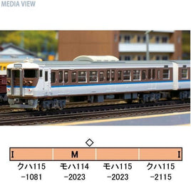 30416 JR115系2000番台(30N体質改善車・L17編成・更新色)基本4両編成セット(動力付き)