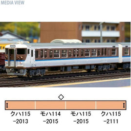 30417 JR115系2000番台(30N体質改善車・L18編成・更新色)増結4両編成セット(動力無し)
