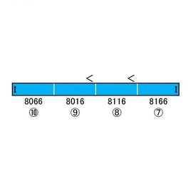31537 小田急8000形(更新車・行先点灯)増結4両編成セット(動力無し)