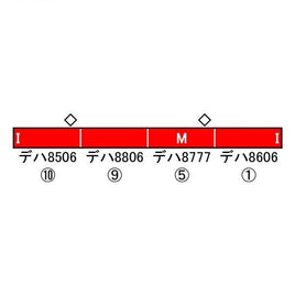 31539 東急電鉄8500系(8606編成・黄色テープ付き)基本4両編成セット(動力付き)