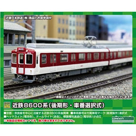 31710 近鉄8600系(後期形・車番選択式)増結4両編成セット(動力無し)