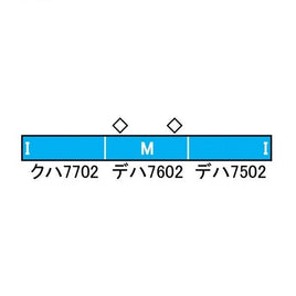 50697 秩父鉄道7500系(秩父ジオパークトレイン)3両編成セット(動力付き)