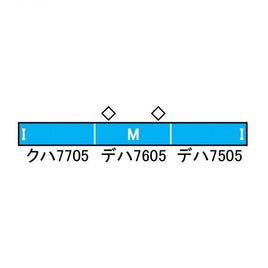50698 秩父鉄道7500系(秩父三社トレイン)3両編成セット(動力付き)