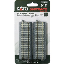 2-141 (HO)ユニットラックPC直線線路123mm(4本入)