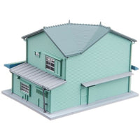 23-476 木造建築の角店1(板張り・右)