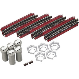 20-824 カーブ鉄橋セットR481-60°(非電化・朱)