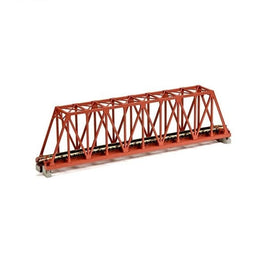 20-429 単線トラス鉄橋(赤茶)
