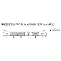 10-1134S 営団地下鉄500形 丸ノ内線の赤い電車 3両基本セット
