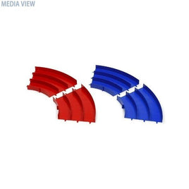 69573 ミニ四駆ジャパンカップジュニアサーキット カーブ(青/赤)各2枚セット