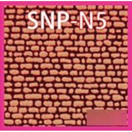 SNP-N5 シーナリーペーパー N 石積 茶 2枚入