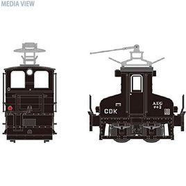 18007 1/80 銚子電気鉄道 デキ3 電気機関車(ビューゲル仕様/車体色:黒/動力付)
