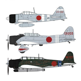 07504 1/48 零戦 21型&九九艦爆 11型&九七式三号艦攻'真珠湾攻撃隊 パート2'