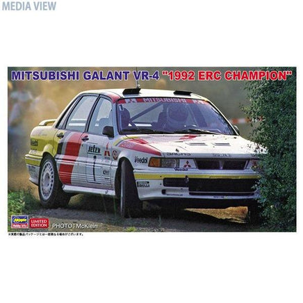 ハセガワ 20518 1/24 三菱 ギャラン VR-4 1992 ERCチャンピオン プラモデル 1992年のERCでタイトルを獲得。エルビン・ウェーバーのマシンを再現！【デカール】・1992年ヨーロッパラリー選手権 出場車 ドライバー：エルビン ウェーバー※ホビーショー2021 春 登場アイテム1/24スケールプラスチックモデル※組み立て・塗装の必要なプラモデルです。完成品ではございませんのでご注意ください。※商品の画像は試作品、実機・実車、イメージなどを内容の補助的説明として、掲載いたしておりますので実際の商品と異なる場合が御座います。