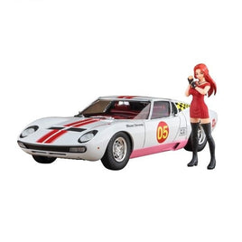 SP544 1/24 ワイルドたまごガールズ No.05 ランボルギーニ ミウラ P400 SV '白凪みくも' w/フィギュア
