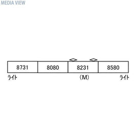 A3464 近鉄8000系 裾帯あり 回生制動車 4両セット