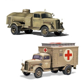 72M-4 1/72 ドイツ軍 3tトラック(箱型救護車/燃料給油車)