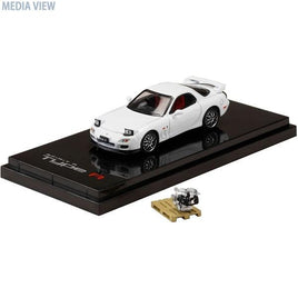 HJ642007DW 1/64 マツダ RX-7 (FD3S) SPIRIT R TYPE A エンジンディスプレイモデル付 ピュアホワイト