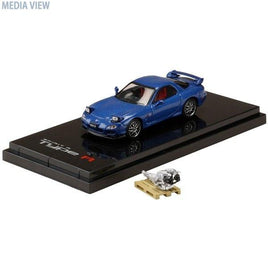 HJ642007DBL 1/64 マツダ RX-7 (FD3S) SPIRIT R TYPE A エンジンディスプレイモデル付 イノセントブルーマイカ