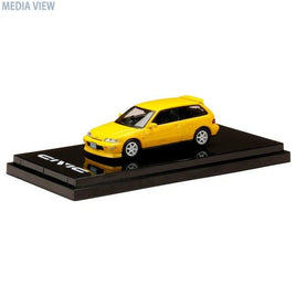 HJ641031CY 1/64 Honda CIVIC (EF9) SiR ⅡCustomized Version YELLOW (Customized Color)