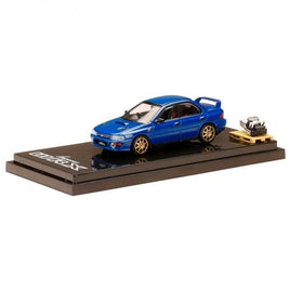 HJ642013BBL 1/64 SUBARU IMPREZA WRX (GC8)  1992 Customized Version with Engine Display Model Sport B