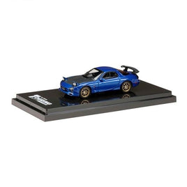 HJ643007BBL HJ64 1/64  ??fini RX-7 FD3S (A Spec.) GT WING INNOCENT BLUE MICA