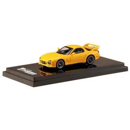HJ643007DY HJ64 1/64 enfini RX-7 FD3S (A-SPEC.) / MAZDA SPEED /CLOSED HEADLIGHTS Sunburst Yellow