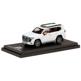 HJ641050AWB HJ64 1/64 Toyota LAND CRUISER (JA300W) ZX PRECIOUS WHITE PEARL (090) / Beige interior