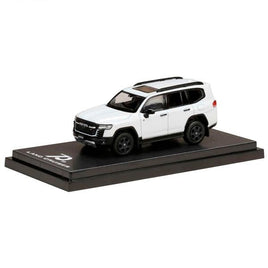 HJ641050BW HJ64 1/64 Toyota LAND CRUISER (JA300W) GR SPORT PRECIOUS WHITE PEARL (090) / Black interi