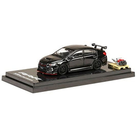 HJ641040BK HJ64 1/64 SUBARU WRX STI RA-R オプション装着車  / With Engine Display model Crystal Black Sil