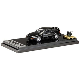 HJ642005BK HJ64 1/64 Honda CR-X SiR (EF8) 1989 with Enigne Display Model BLACK