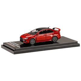HJ642053BR HJ64 1/64 MITSUBISHI LANCER EVOLUTION 10 FINAL EDITION  RED METALLIC / CARBON ROOF