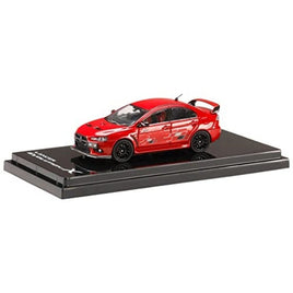 HJ643053BR HJ64 1/64 MITSUBISHI LANCER EVOLUTION 10 RALLIART RED METALLIC