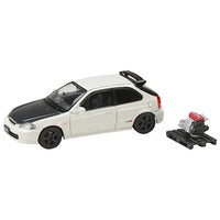 HJ643016BW HJ64 1/64 Honda CIVIC TYPE R (EK9) 1997 Customized Ver. with Engine Display Model CHAMPIO