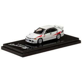 HJ642010CW 1/64 MITSUBISHI LANCER RS EVOLUTION III RALLY STRIPE SCORTIA WHITE
