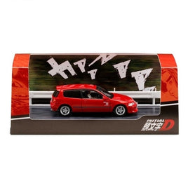 HJ641017HR 1/64 Honda CIVIC (EG6) 妙義 Night Kids / 庄司慎吾 (ドライバーフィギュア付ジオラマセット) RED