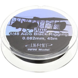 IR4800 ファインエアロリギング(直径0.082x45m 黒色 1/48用)