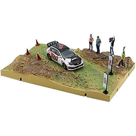 64B0244 BM CREATIONS 1/64 スバル インプレッサ  WRX STI Rally 2009 RHD ジオラマ付き