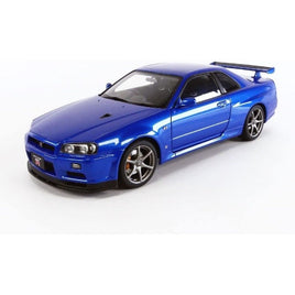 77408 1/18 日産 スカイライン GT-R (R34) Vスペック II (ベイサイドブルー)